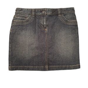 LOFT Blue Casual Mini Skirt Size 4 EUC